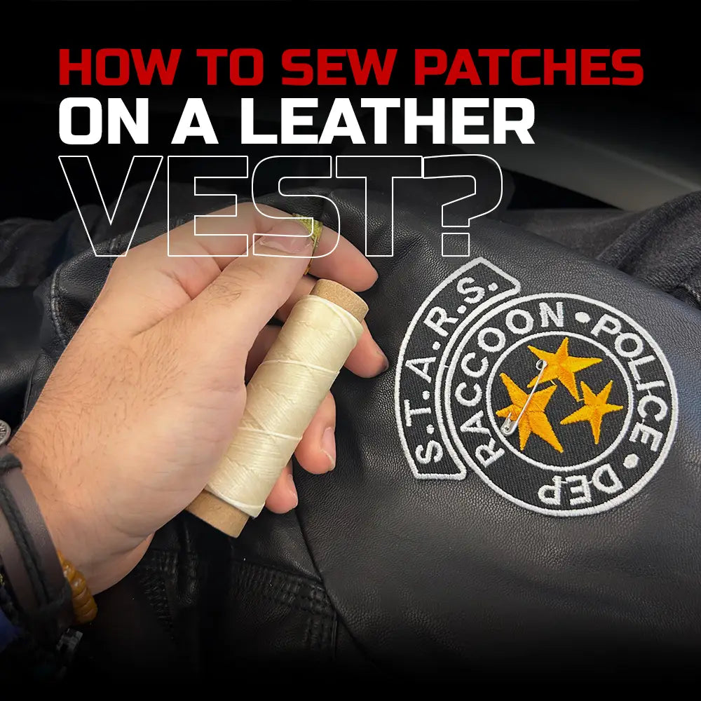 How to Sew Patches on a Leather Vest