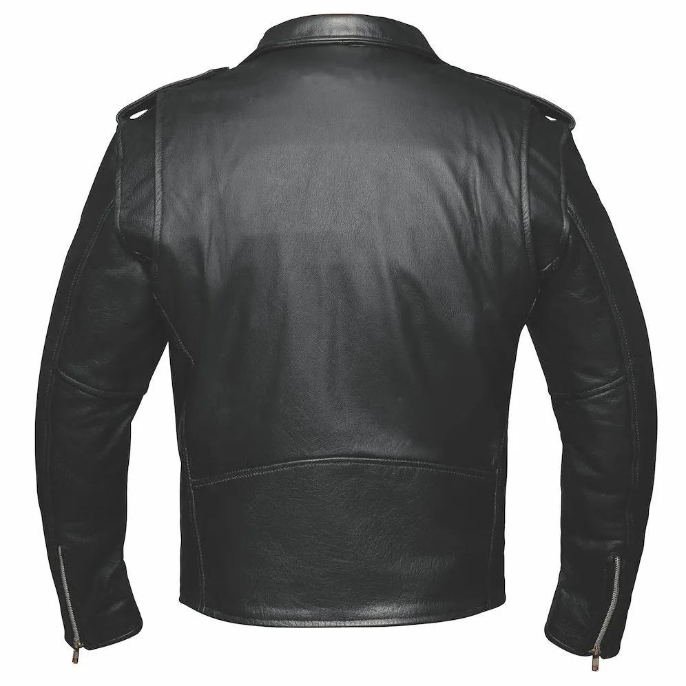Expertly crafted from rich, full-grain buffalo leather, this jacket offers a luxurious feel and impressive durability. Designed for versatility and functionality, it features multiple pockets for secure storage, including two concealed carry pockets for discreet protection.