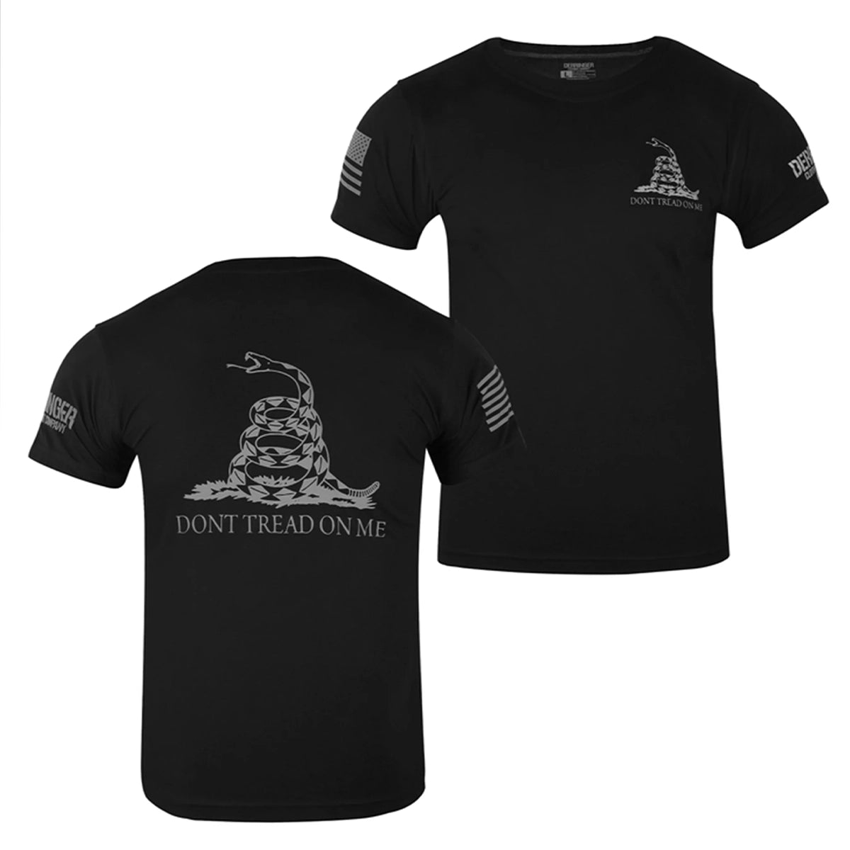 Mens Dont Tread on Me T-Shirt - Black