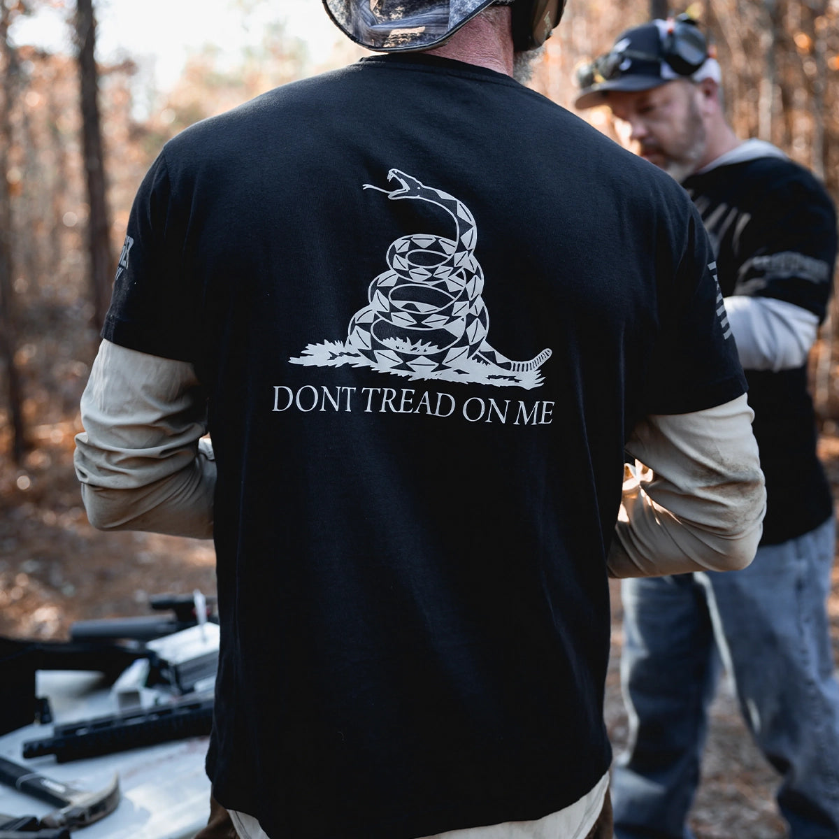 Mens Dont Tread on Me T-Shirt - Black