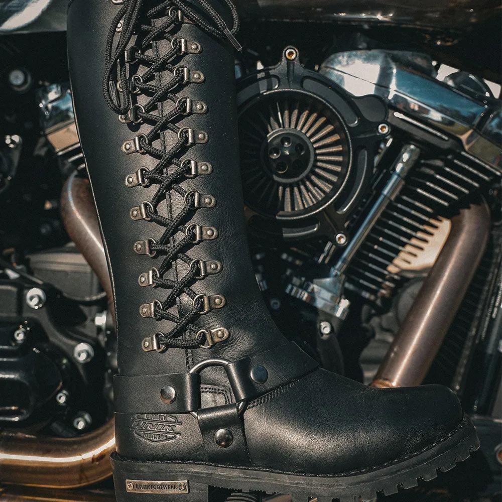 These motorcycle leather boots are crafted for the discerning rider who demands both style and functionality. Built to withstand the rigors of the open road while providing unparalleled comfort, they are a testament to quality craftsmanship and modern design.