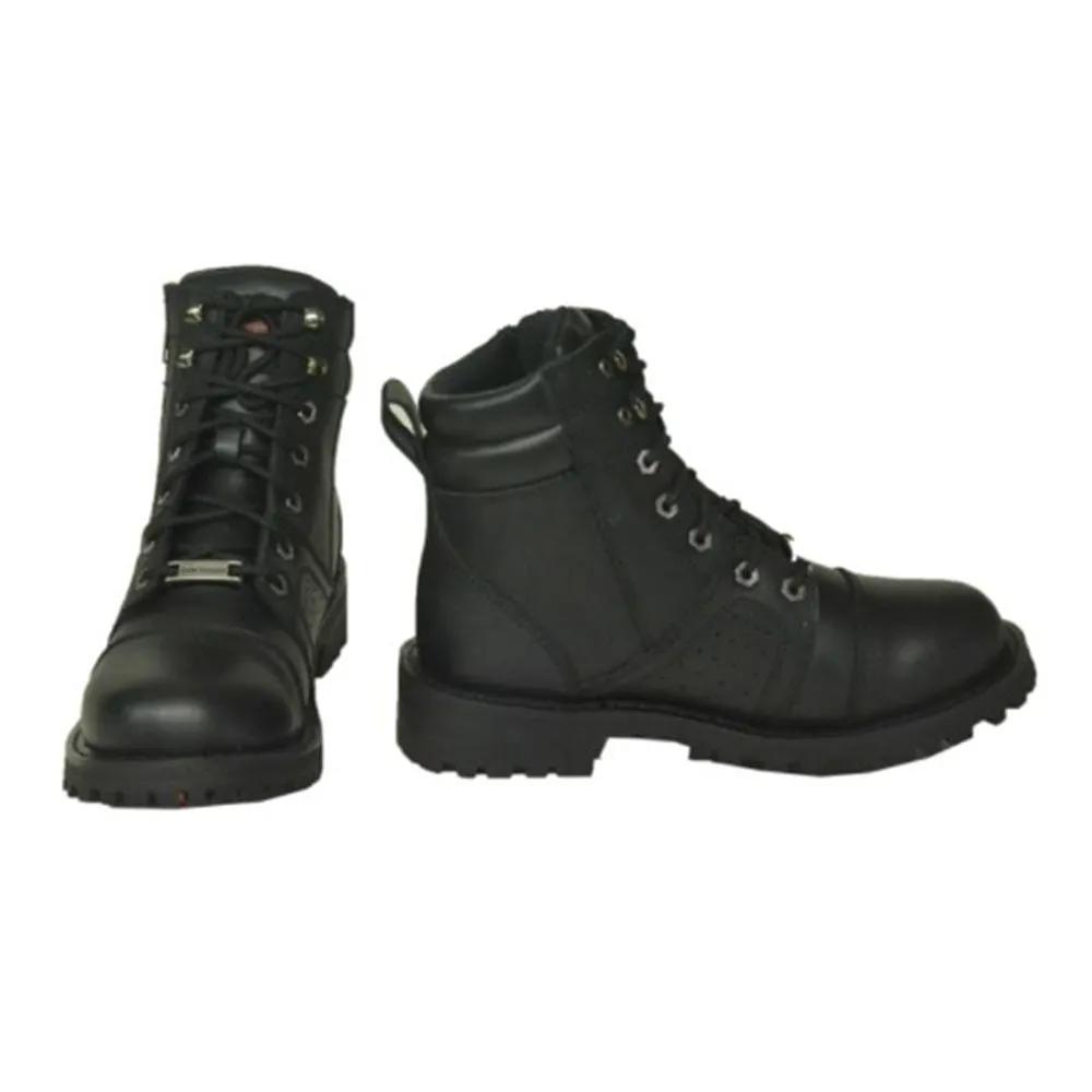 These motorcycle leather boots are crafted for the discerning rider who demands both style and functionality. Built to withstand the rigors of the open road while providing unparalleled comfort, they are a testament to quality craftsmanship and modern design.