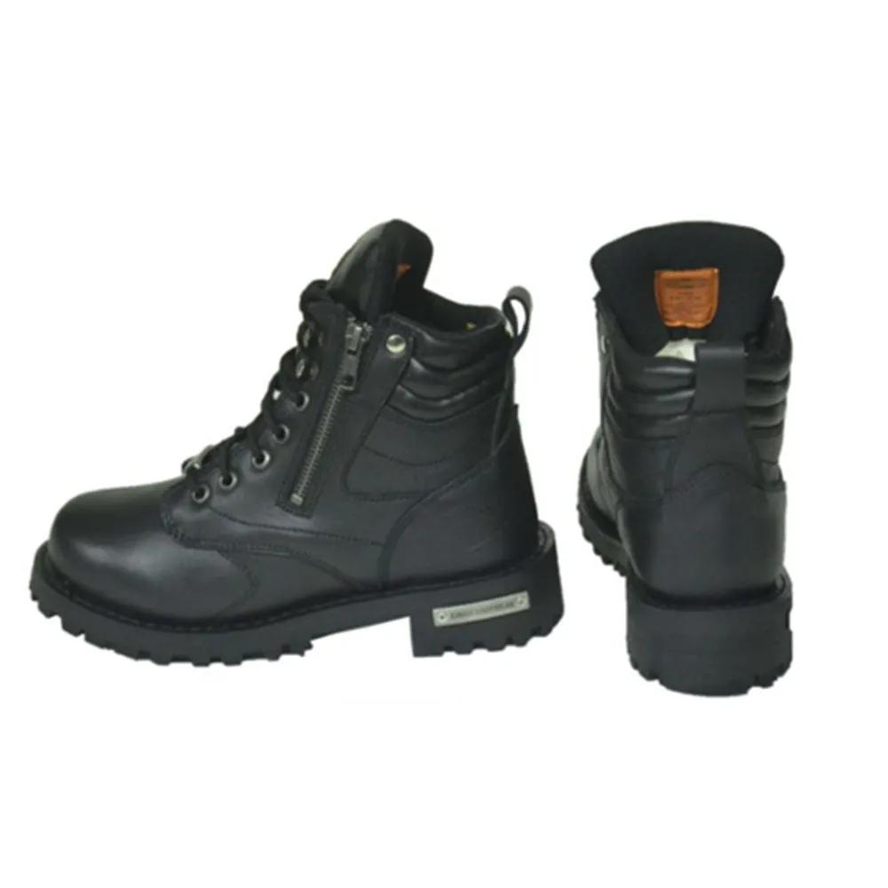 These motorcycle leather boots are crafted for the discerning rider who demands both style and functionality. Built to withstand the rigors of the open road while providing unparalleled comfort, they are a testament to quality craftsmanship and modern design.