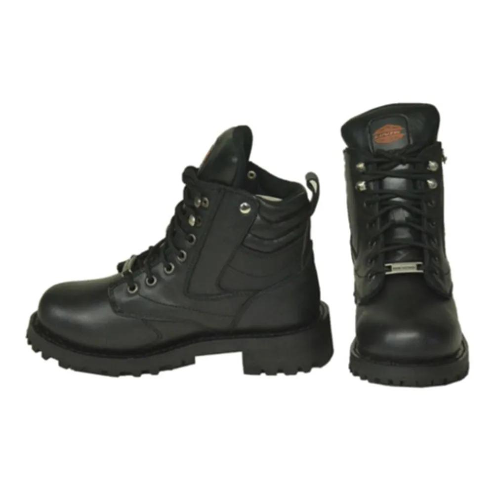 These motorcycle leather boots are crafted for the discerning rider who demands both style and functionality. Built to withstand the rigors of the open road while providing unparalleled comfort, they are a testament to quality craftsmanship and modern design.