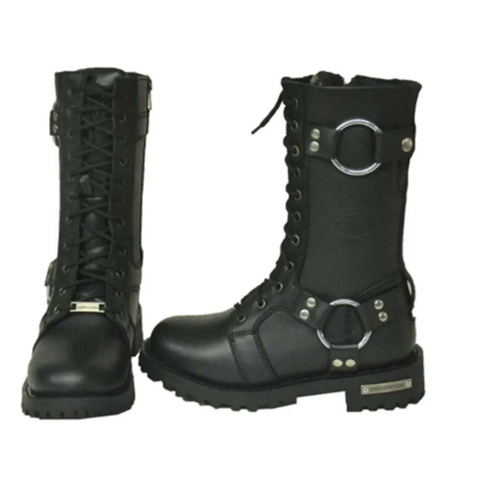 These motorcycle leather boots are crafted for the discerning rider who demands both style and functionality. Built to withstand the rigors of the open road while providing unparalleled comfort, they are a testament to quality craftsmanship and modern design.