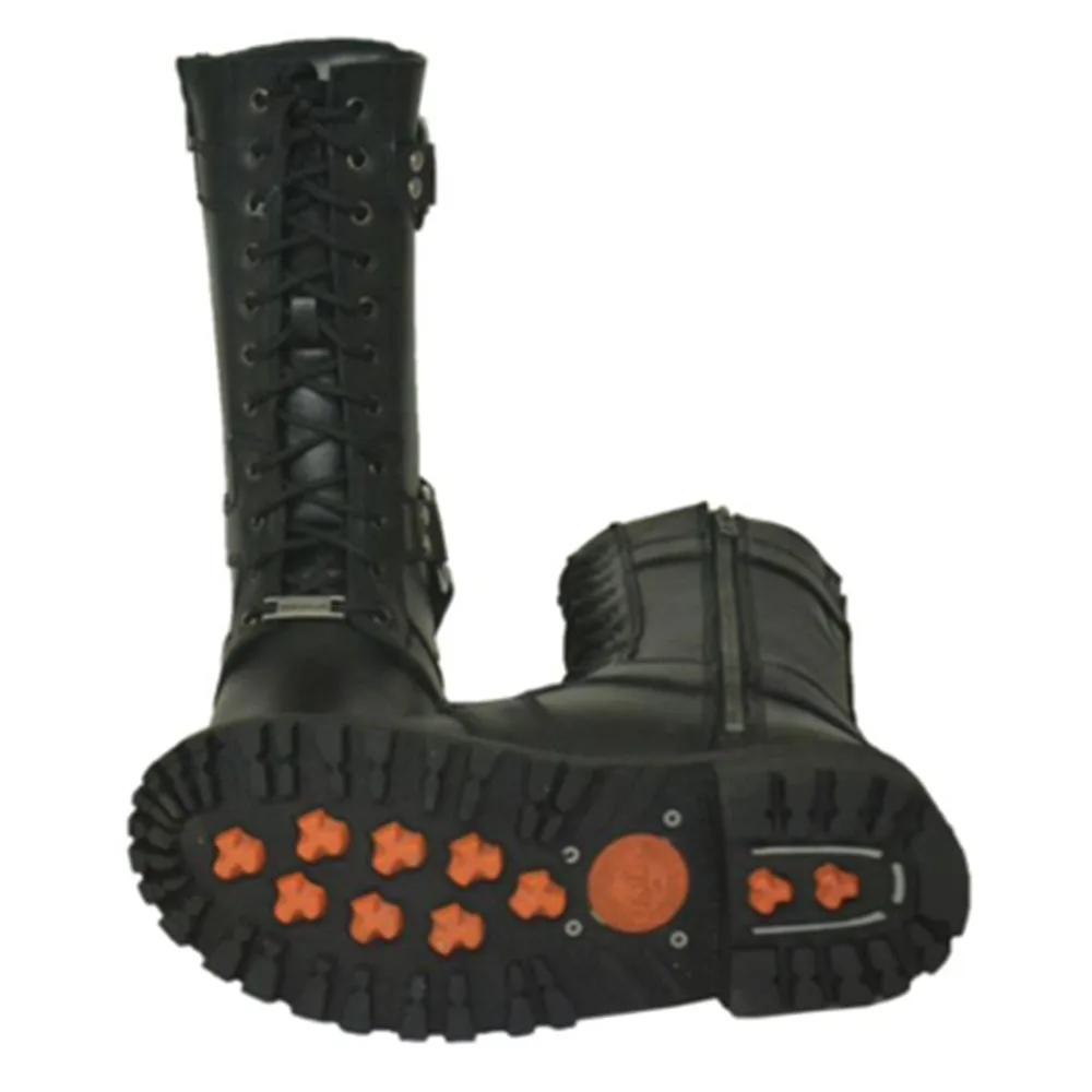 These motorcycle leather boots are crafted for the discerning rider who demands both style and functionality. Built to withstand the rigors of the open road while providing unparalleled comfort, they are a testament to quality craftsmanship and modern design.