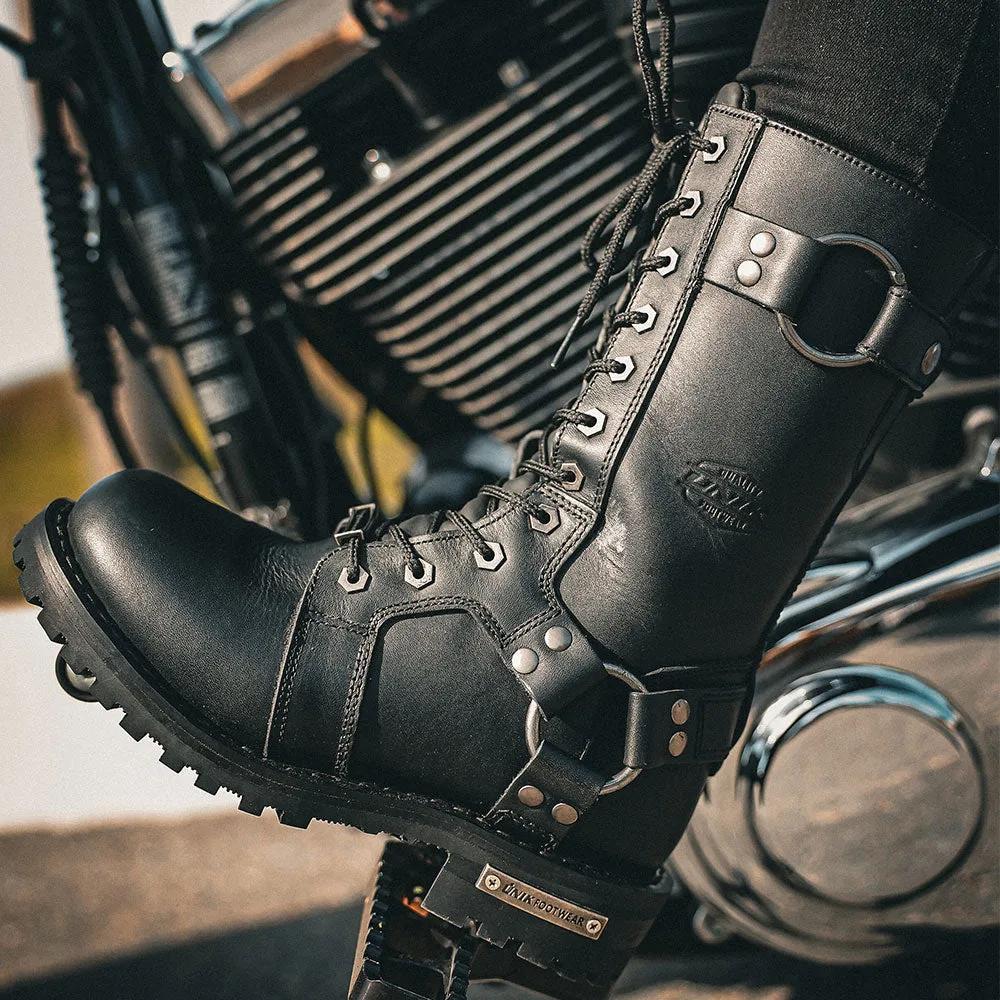 These motorcycle leather boots are crafted for the discerning rider who demands both style and functionality. Built to withstand the rigors of the open road while providing unparalleled comfort, they are a testament to quality craftsmanship and modern design.