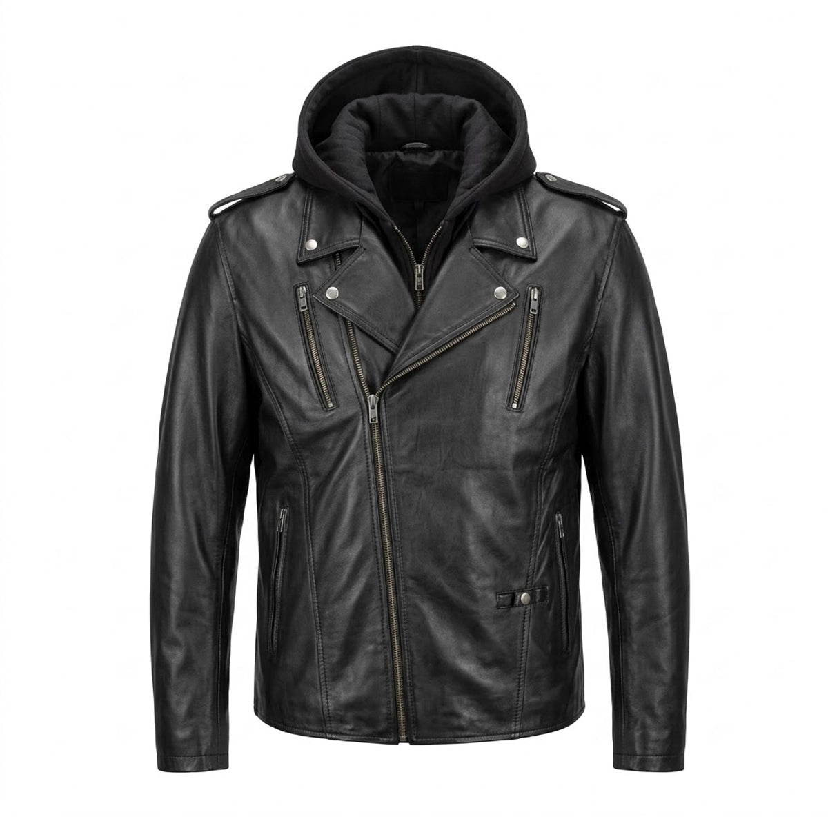 Shadow - Men's Lambskin Leather Motorcycle Jacket
