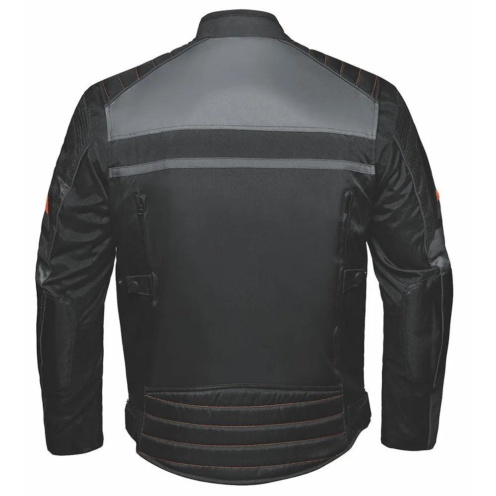 This jacket is designed for functionality and safety. It features removable armor in critical areas like the back, elbows, and shoulders, providing protection without compromising comfort.