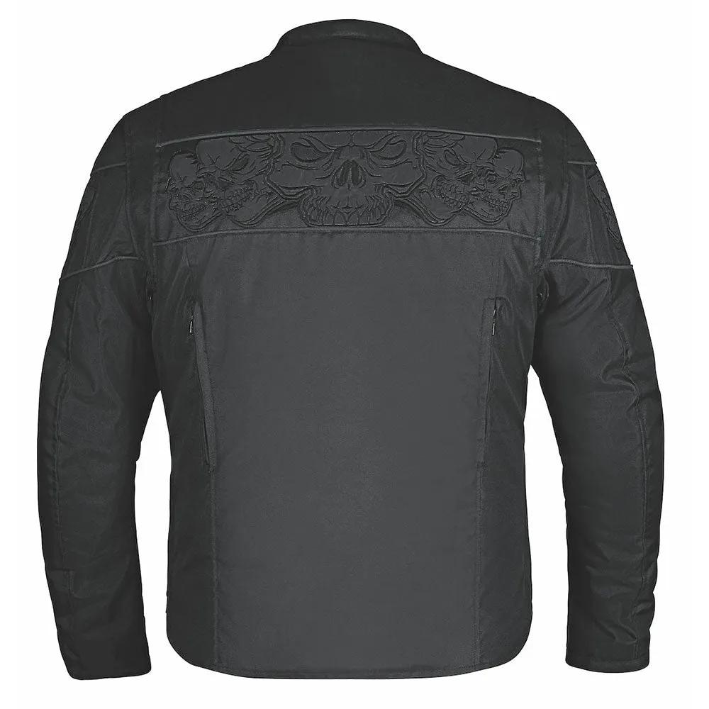 3626.00 - Mens Textile Skull Jacket - Unik International Inc