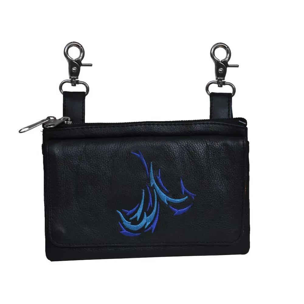 Elevate your riding gear with the Ladies Leather Clip-On Bag from Unik, meticulously crafted from luxurious cowhide leather.