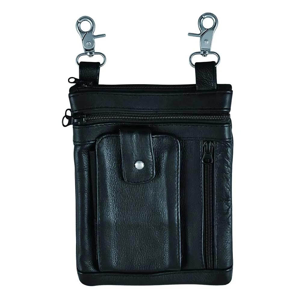 Elevate your riding gear with the Ladies Leather Clip-On Bag from Unik, meticulously crafted from luxurious cowhide leather.