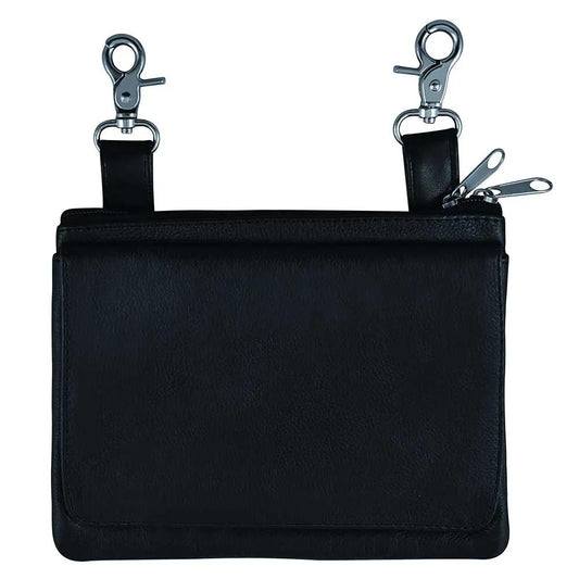 Elevate your riding gear with the Ladies Leather Clip-On Bag from Unik, meticulously crafted from luxurious cowhide leather.