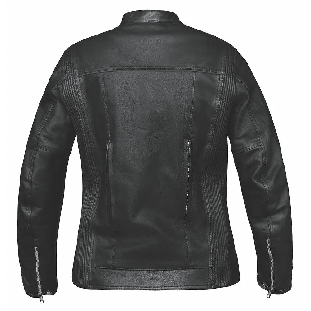 6843.00 - Ladies Spandex Leather Jacket - Unik International Inc