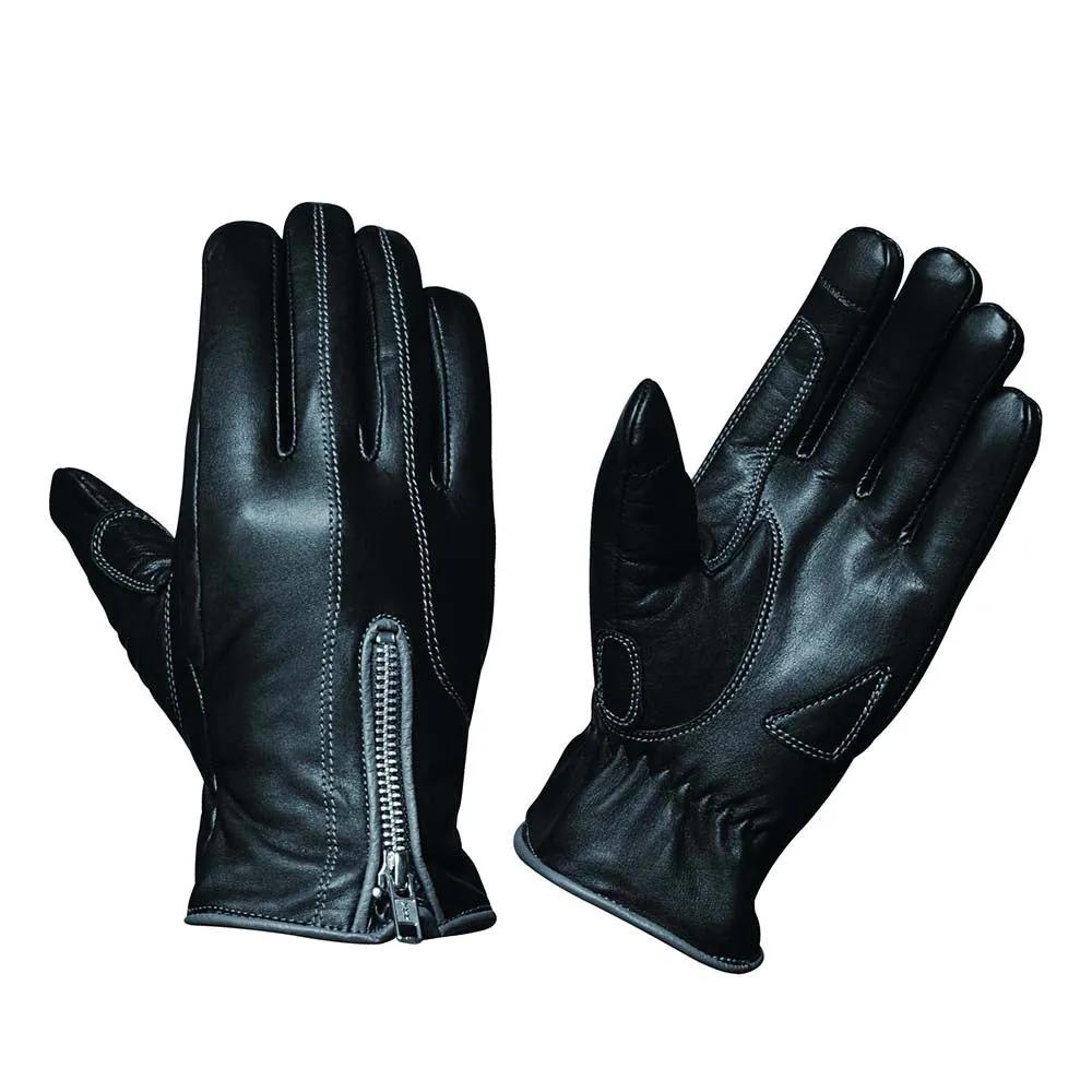 Ladies Full Finger Gloves with Gray Stitching Ladies Full Finger Gloves with Gray Stitching