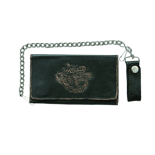 Ideal for motorcycle riders and enthusiasts, they offer multiple compartments for cards, cash, and coins, ensuring practicality on the go.