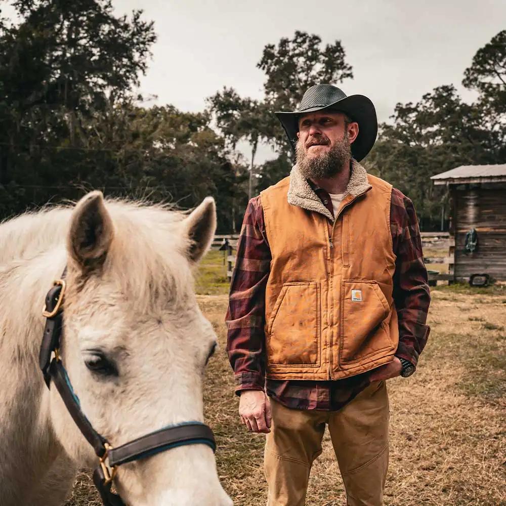 Embrace rugged elegance with the Men's Premium Cowhide Leather Cowboy Hat, designed to combine classic Western style with modern craftsmanship