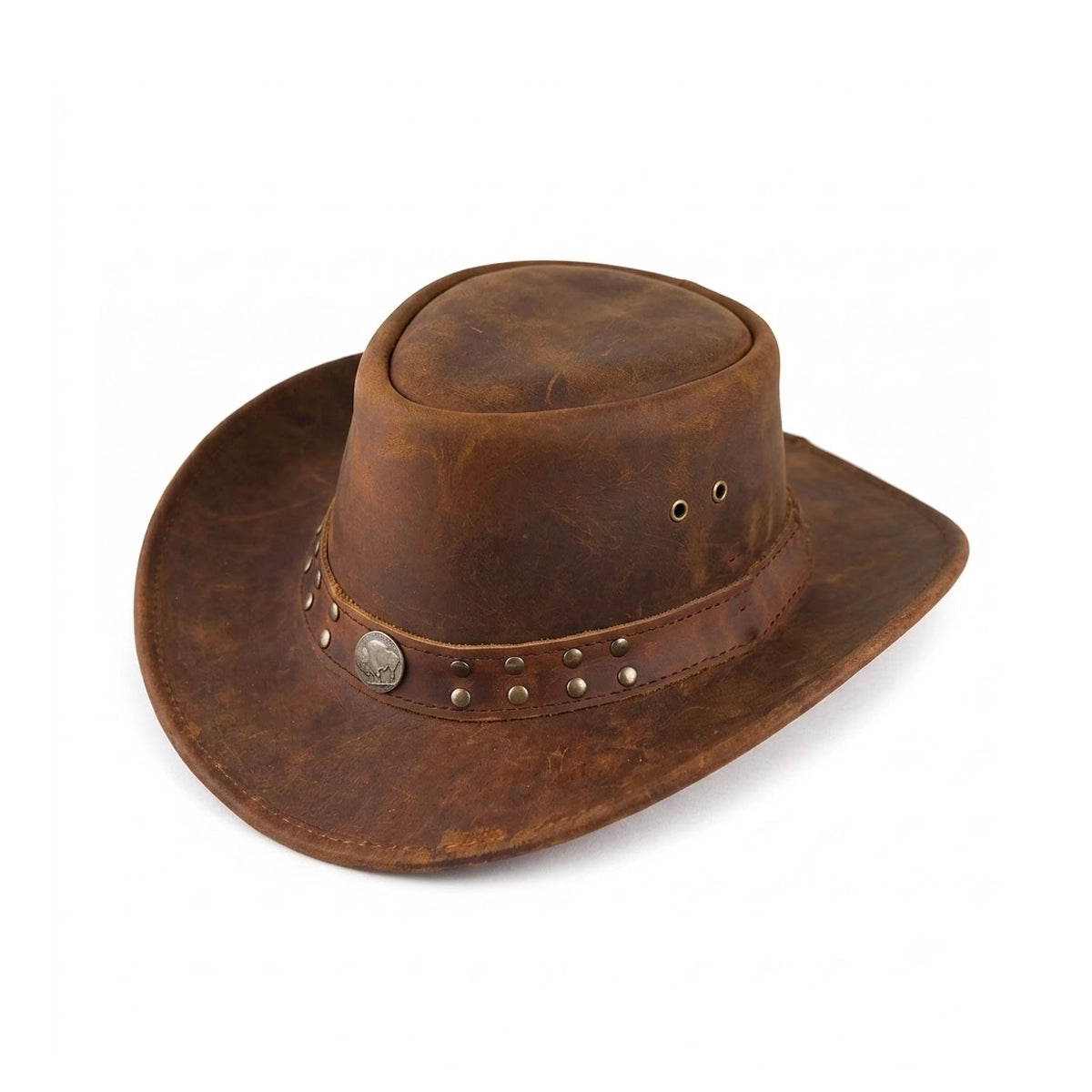 Mens Brown Cowboy Hat - Classic Western