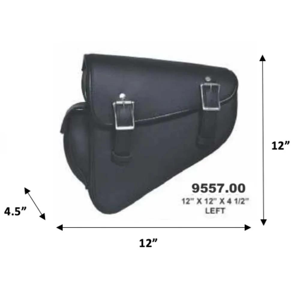 The Style # 9557.00 PVC swing arm bag by Unik offers practicality and modern design for motorcycle enthusiasts