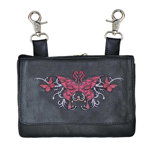 Elevate your riding gear with the Ladies Leather Clip-On Bag from Unik, meticulously crafted from luxurious cowhide leather