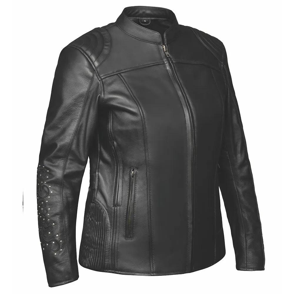 6824.RF - Ladies Premium Leather Jacket - Unik International Inc