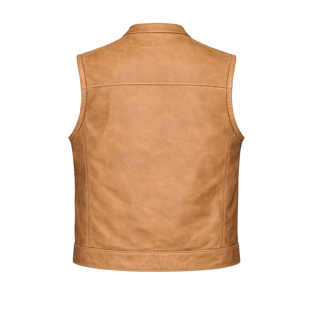 Shield Maiden - Women's Leather Motorcycle Vest (Brown)