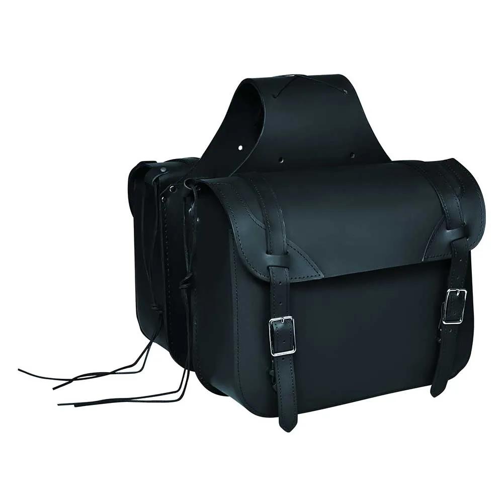 It offers compact dimensions with ample storage space, sturdy construction, and a classic design suitable for motorcycle enthusiasts. Made in Pakistan.