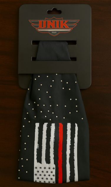 Black headband with logo