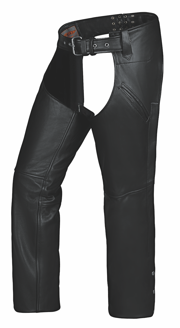 original Black leather chaps