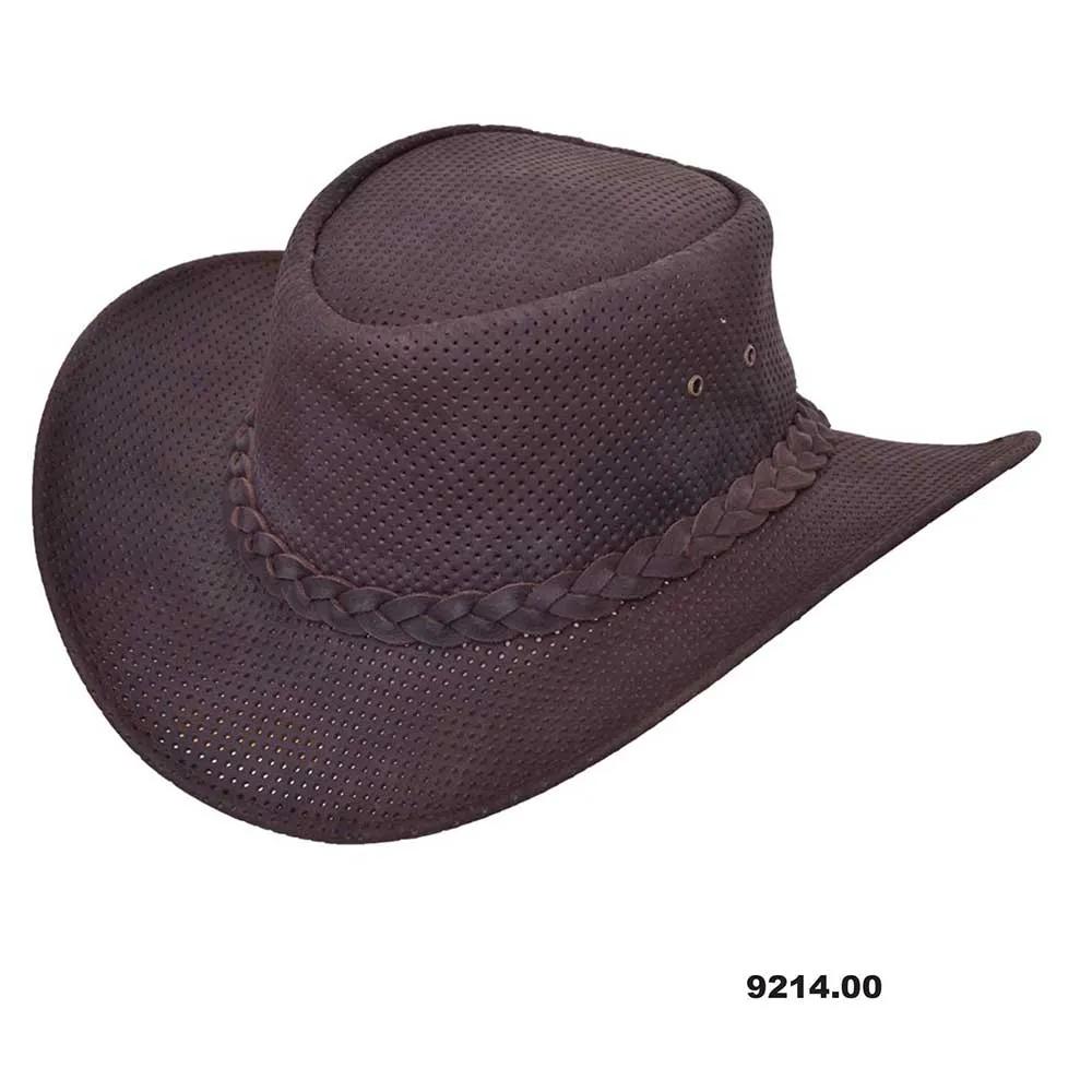 Embrace rugged elegance with the Men's Premium Cowhide Leather Cowboy Hat, designed to combine classic Western style with modern craftsmanship