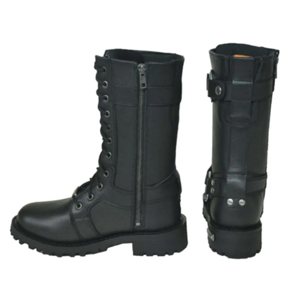 These motorcycle leather boots are crafted for the discerning rider who demands both style and functionality. Built to withstand the rigors of the open road while providing unparalleled comfort, they are a testament to quality craftsmanship and modern design.