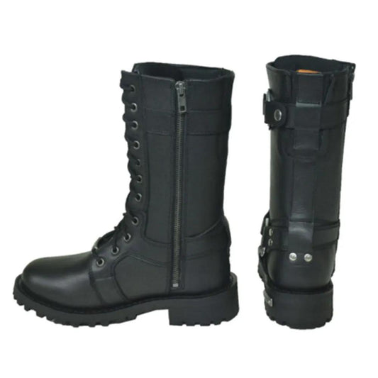 These motorcycle leather boots are crafted for the discerning rider who demands both style and functionality. Built to withstand the rigors of the open road while providing unparalleled comfort, they are a testament to quality craftsmanship and modern design.