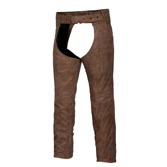 Unisex Brown Jean Pocket Chaps - Drifter