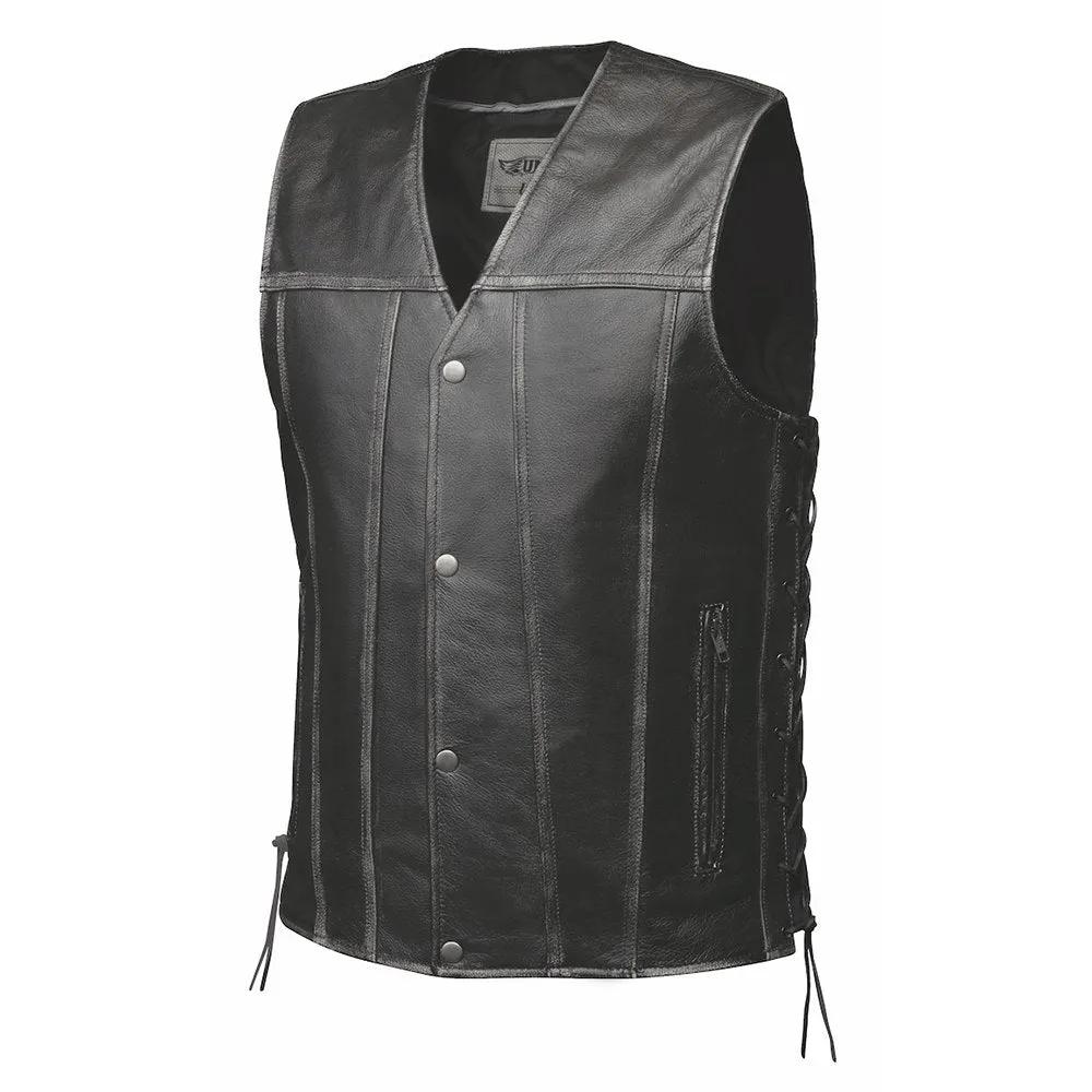 Mens Ultra Leather Vest - Durango -