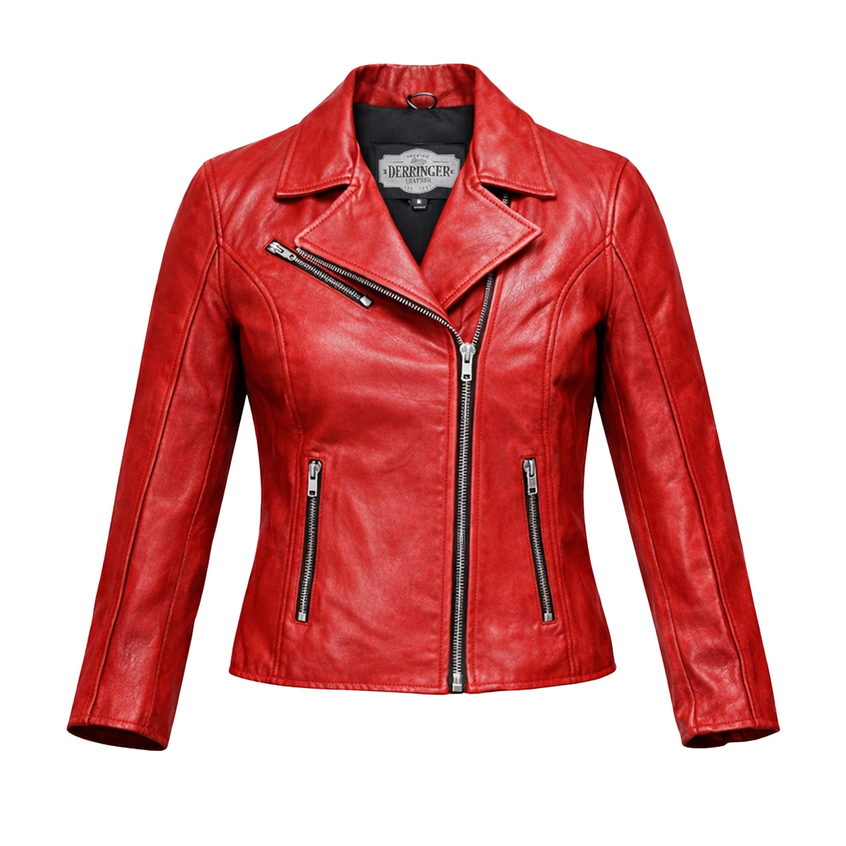 Fire Star - Women's Leather Motorcycle Jacket