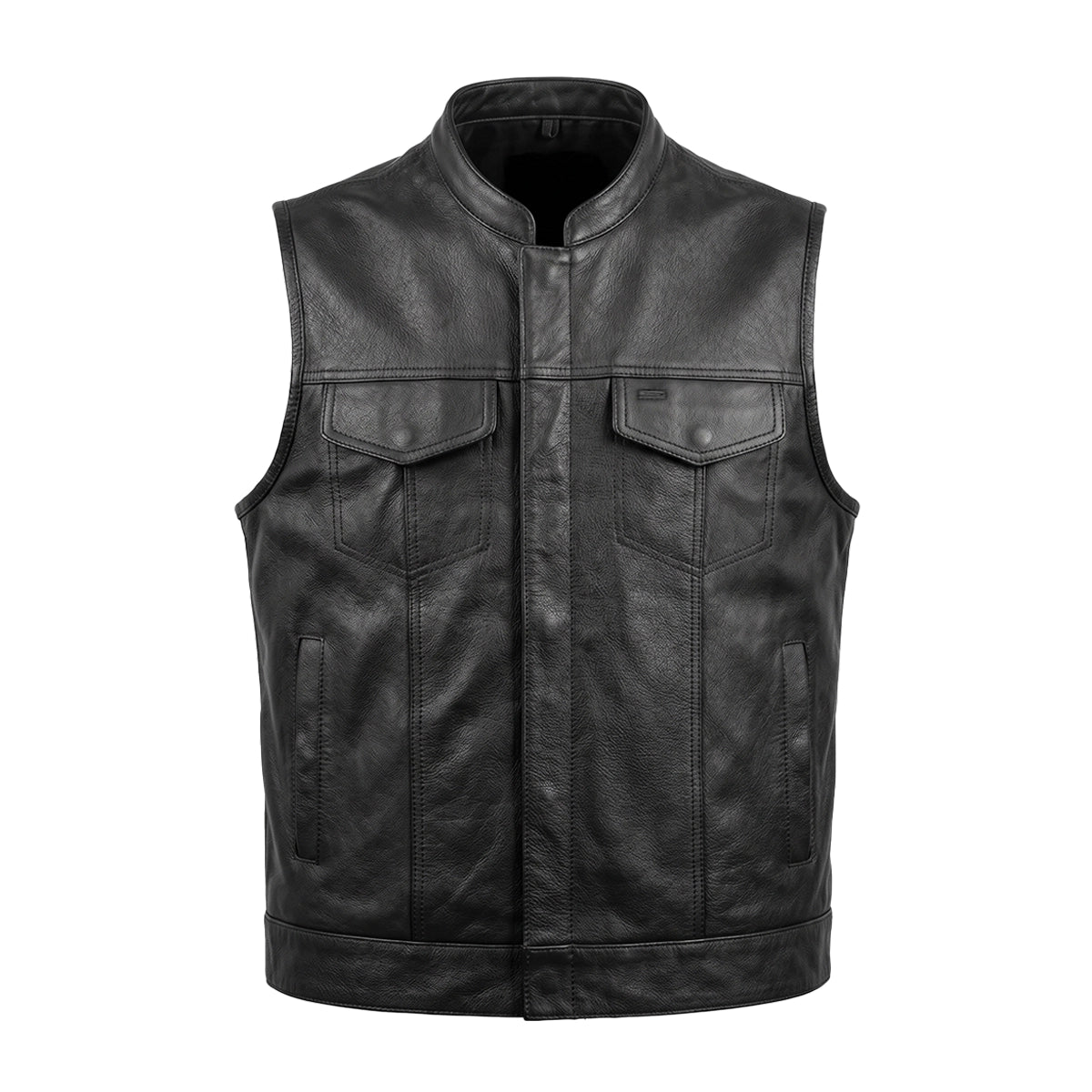 Wildcrest – Men's SOA Club Style Leather Motorcycle Vest