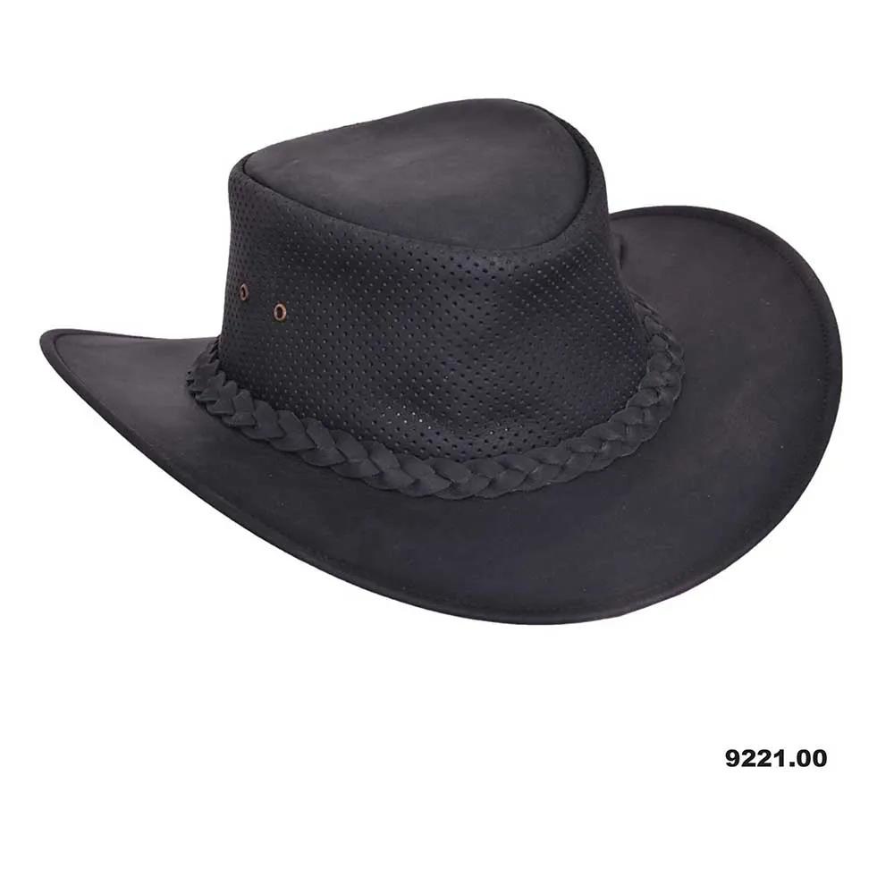 Embrace rugged elegance with the Men's Premium Cowhide Leather Cowboy Hat, designed to combine classic Western style with modern craftsmanship