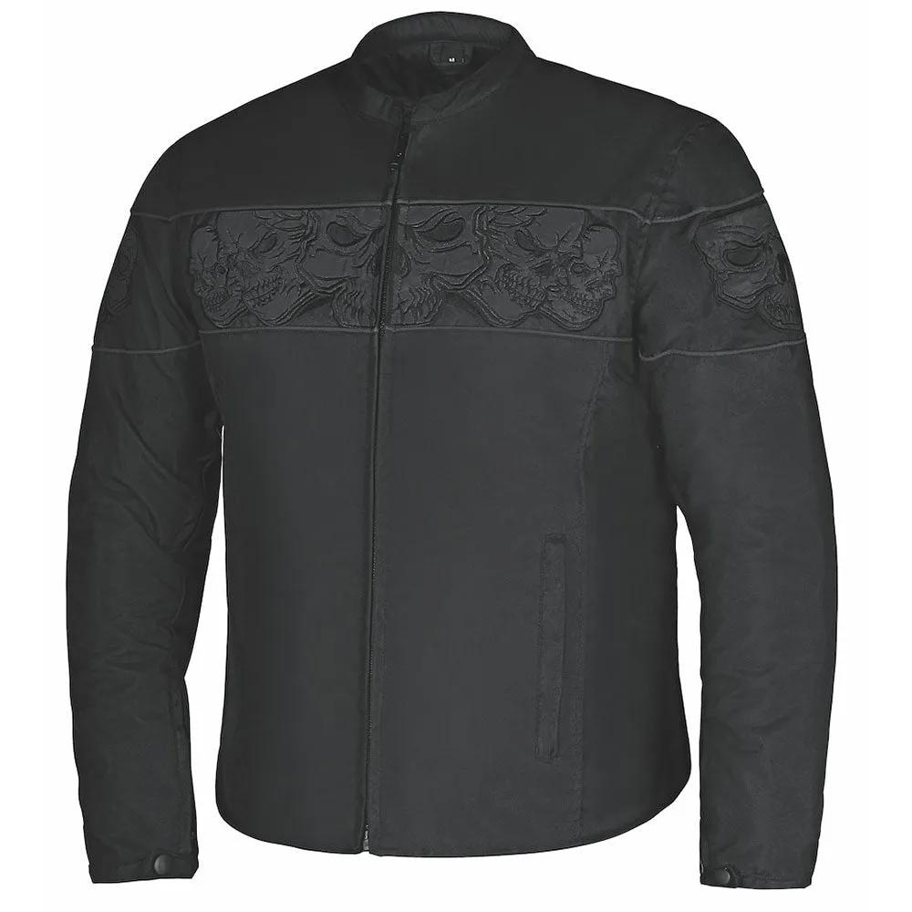 3626.00 - Mens Textile Skull Jacket - Unik International Inc