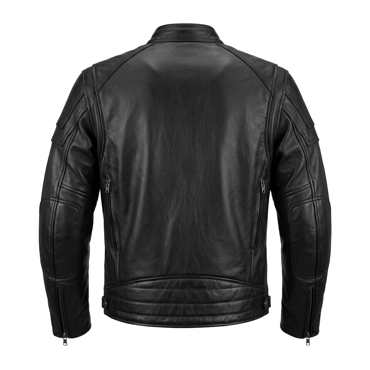 Ace - Ultra Men's Black Leather Motorcycle Jacket