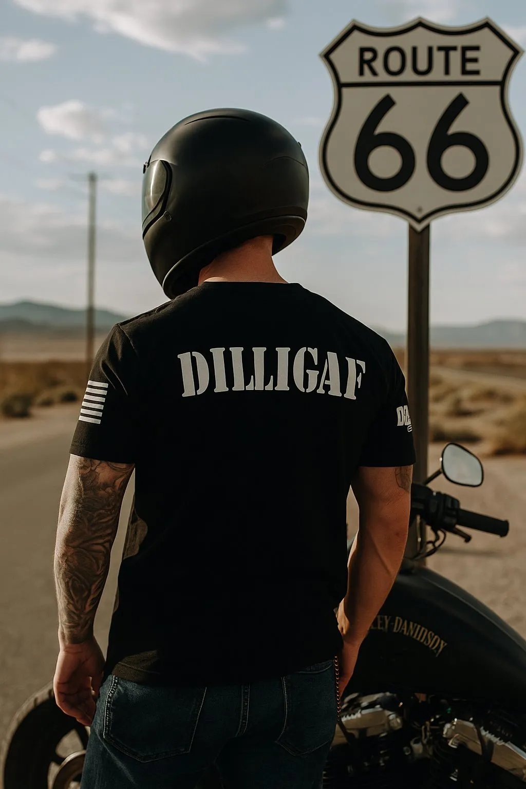 Men’s Dilligaf graphic t-shirt in black