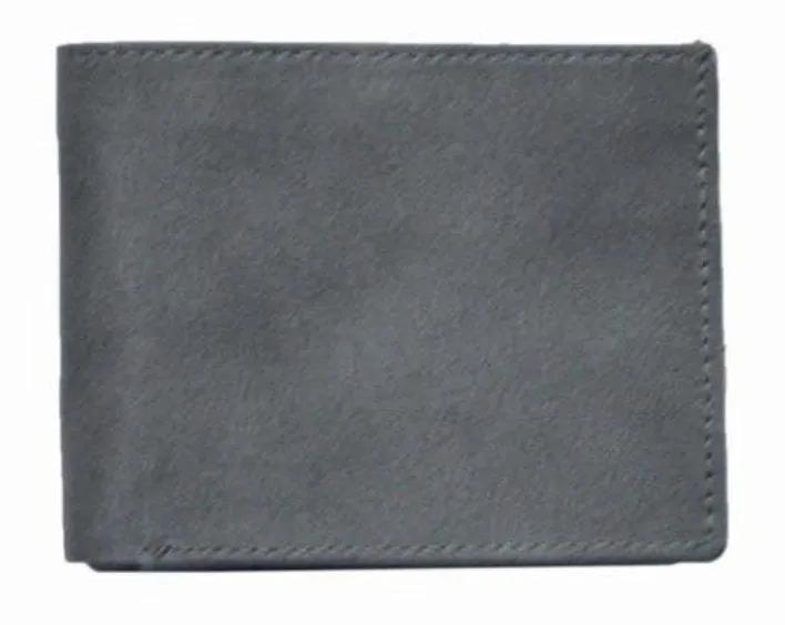 Men’s premium black leather wallet featuring a slim design with multiple card slots