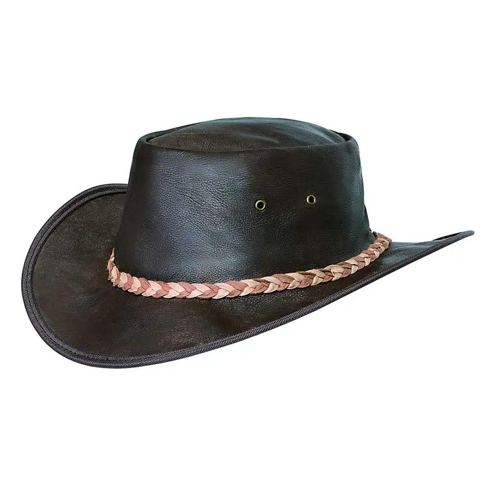 Embrace rugged elegance with the Men's Premium Cowhide Leather Cowboy Hat, designed to combine classic Western style with modern craftsmanship.