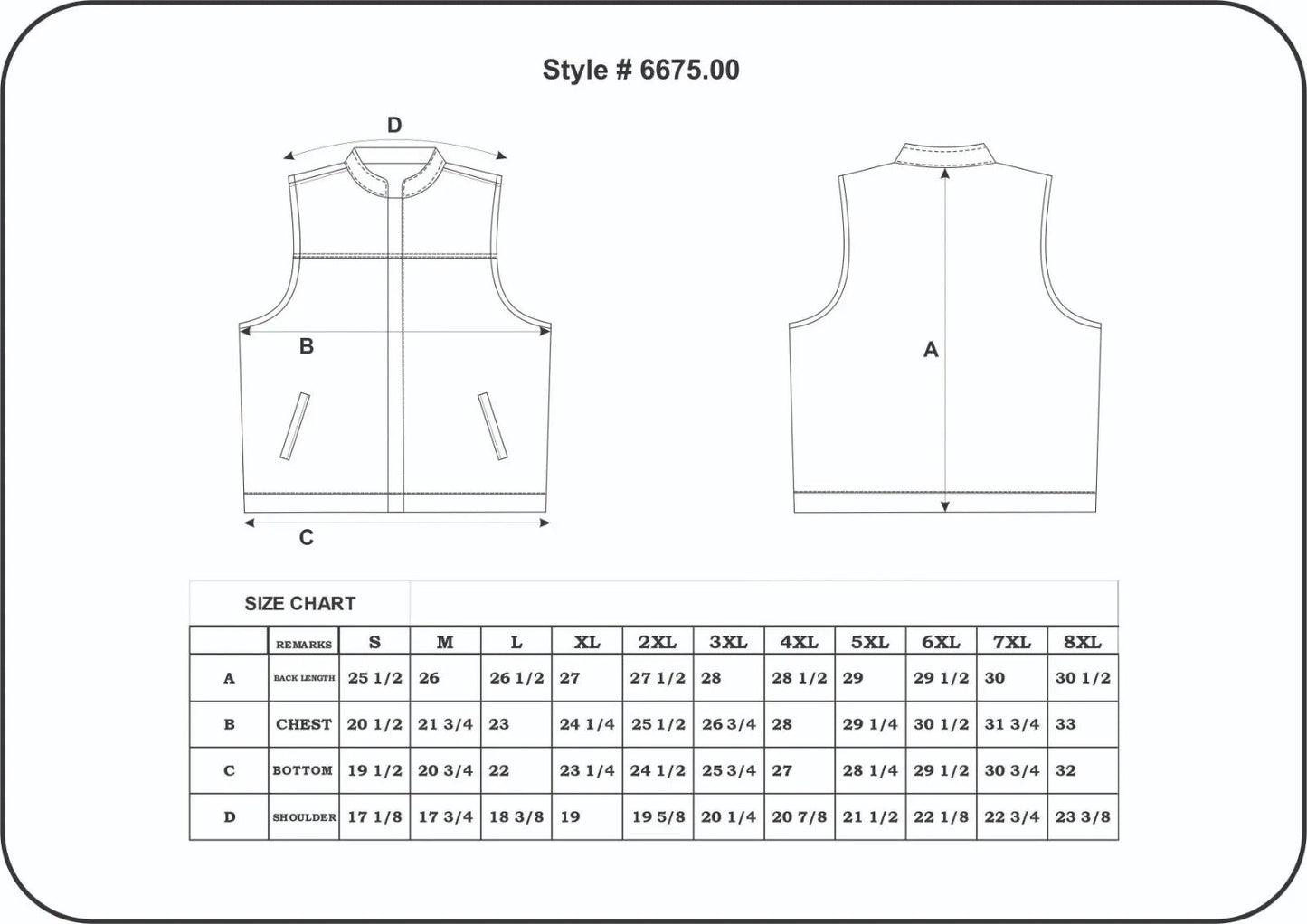 Black Diamond - Mens SOA Style Club Vest - Unik International Inc