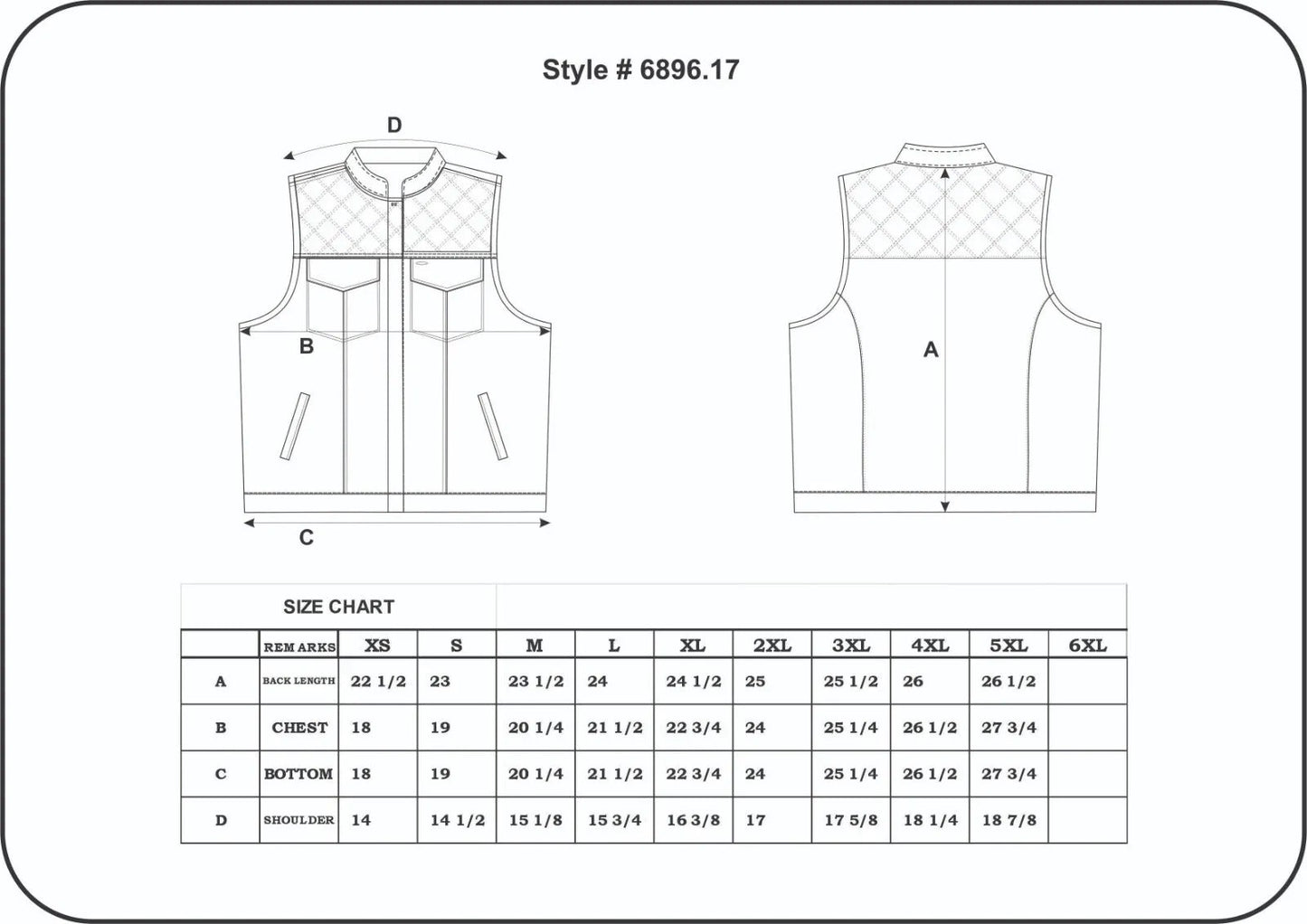 Style # 6896.17 defines rugged elegance with a ladies' premium club vest crafted from durable cowhide leather.