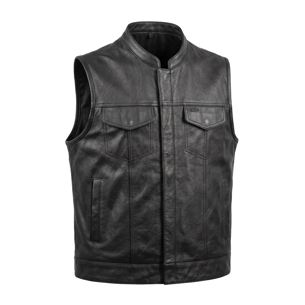 Wildcrest – Men's SOA Club Style Leather Motorcycle Vest