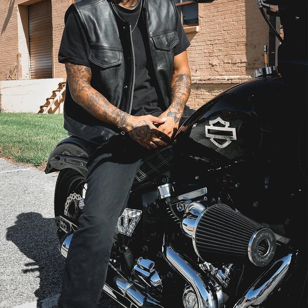 Mens SOA Style Club Vest -Steelhorse