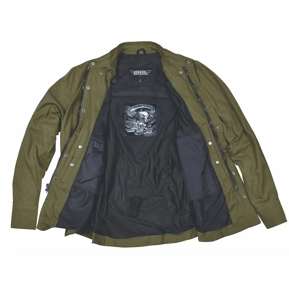 This versatile garment seamlessly blends style with motorcycle-ready features, making it a standout choice for riders and fashion-conscious individuals alike.