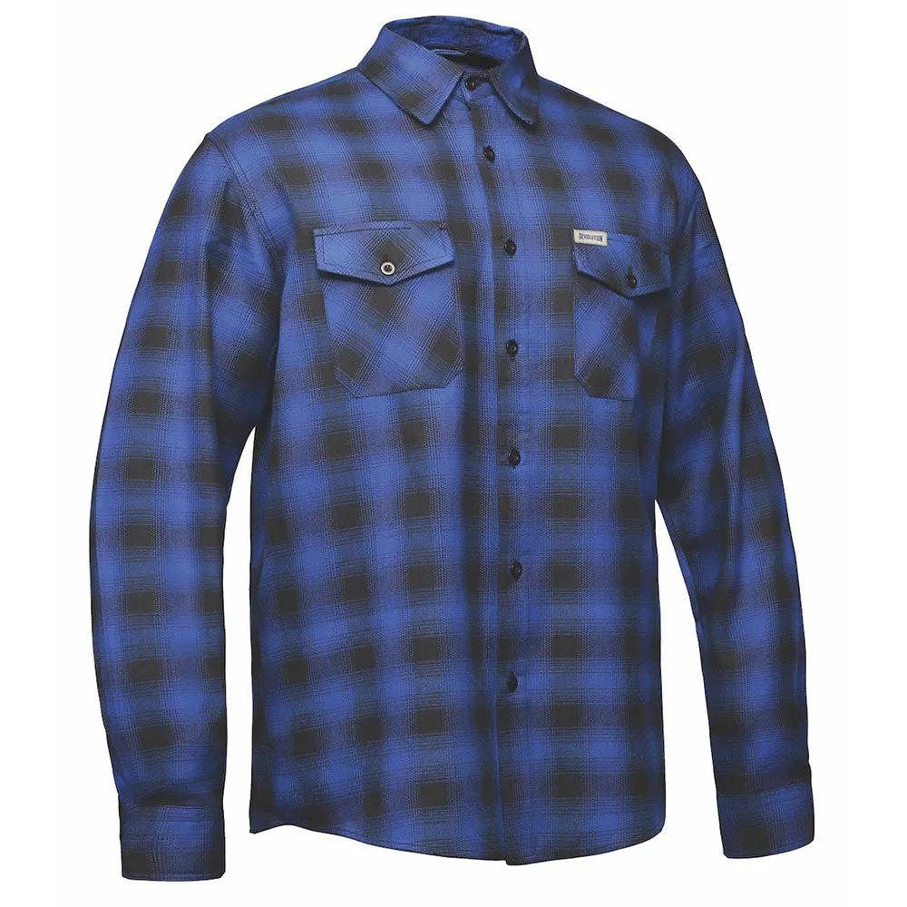 TW206.03 - Mens Black and Blue Flannel Shirt - Unik International Inc