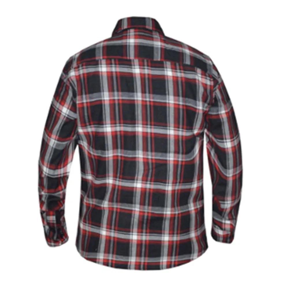 TW218.00 - MENS BLACK AND RED FLANNEL SHIRT - Unik International Inc
