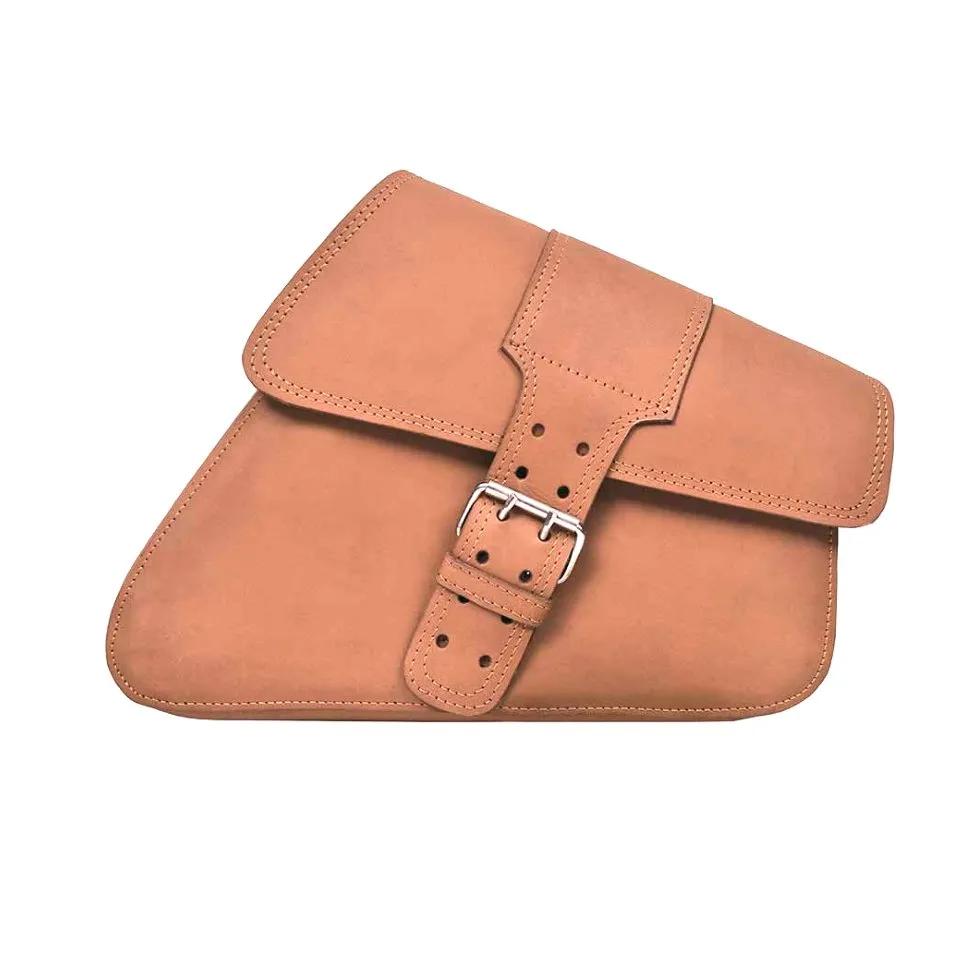 Tan leather satchel